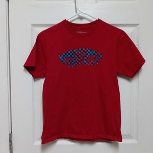 Vans Off The Wall Red Short Sleeve Tee Shirt